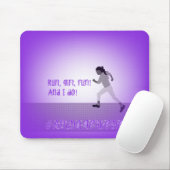 Young Girl Runner Mouse Mat Muismat (Met muis)