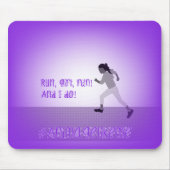 Young Girl Runner Mouse Mat Muismat (Voorkant)