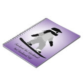 Young Girl Snowboarder Notitieboek (Linkerzijde)