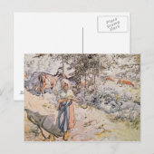 Young Girl Weaving, 1905 Briefkaart (Voorkant / Achterkant)