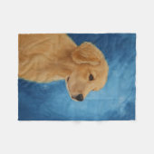 Young Golden Retriever Fleece Blanket (Voorkant (Horizontaal))