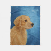 Young Golden Retriever Fleece Blanket Deken (Voorkant)
