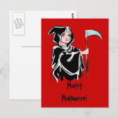 Young Grim Reaper Briefkaart (Voorkant / Achterkant)