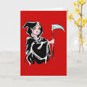 Young Grim Reaper Kaart (Gele Bloem)