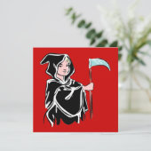 Young Grim Reaper Kaart (Staand voorkant)