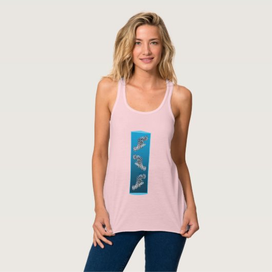 Young Grouper - Design gradient blue background |  Tanktop (Volledige Voorkant)