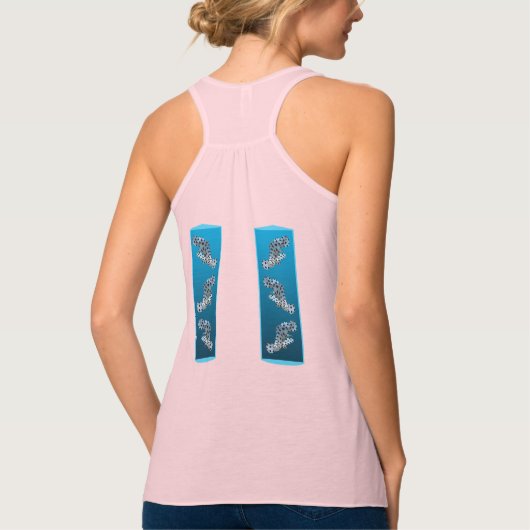 Young Grouper - Design gradient blue background | Tanktop (Achterkant)