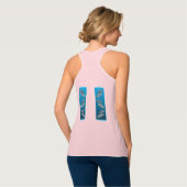 Young Grouper - Design gradient blue background |  Tanktop (Volledige Achterkant)