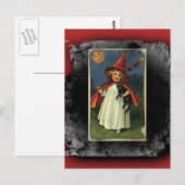  Young Halloween Witch Briefkaart (Voorkant / Achterkant)