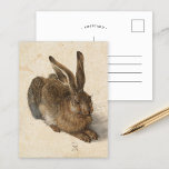 Young Hare | Albrecht Dürer Briefkaart<br><div class="desc">Young Hare (1502) van de Duitse kunstenaar Albrecht Dürer. Origineel kunstwerk is een natuur studie waterverf schilderij van een bruin konijn. Gebruik de ontwerphulpmiddelen om douanetekst toe te voegen of het afbeelding te personaliseren.</div>