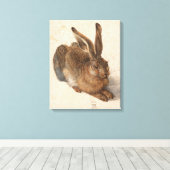 Young Hare | Albrecht Dürer Canvas Afdruk (Insitu (Houten vloer))