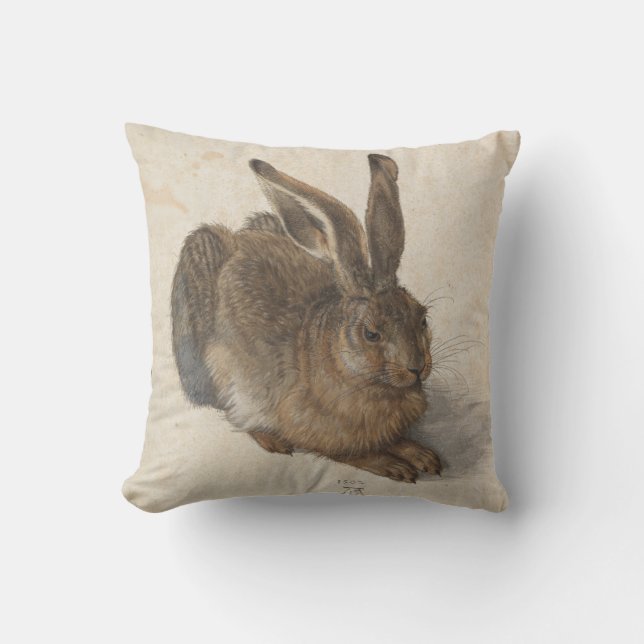 Young Hare Albrecht Durer Kussen (Voorkant)
