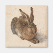 Young Hare | Albrecht Dürer Magneet (Voorkant)