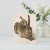 "Young Hare" Briefkaart (Staand voorkant)
