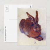Young Hare by Albrecht Durer, Renaissance Fine Art Briefkaart (Voorkant / Achterkant)