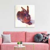 Young Hare by Albrecht Durer, Renaissance Fine Art Canvas Afdruk (Insitu (Woonkamer))