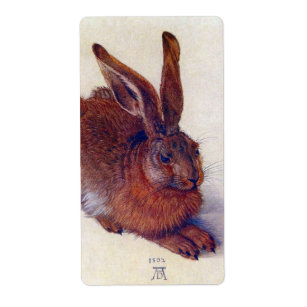Young Hare by Albrecht Durer, Renaissance Fine Art Etiket