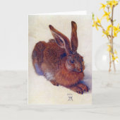 Young Hare by Albrecht Durer, Renaissance Fine Art Kaart (Gele Bloem)