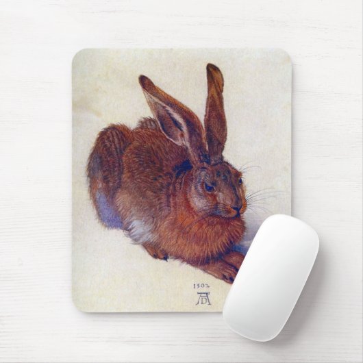 Young Hare by Albrecht Durer, Renaissance Fine Art Muismat (Met muis)