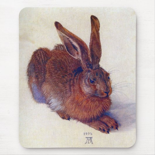 Young Hare by Albrecht Durer, Renaissance Fine Art Muismat (Voorkant)