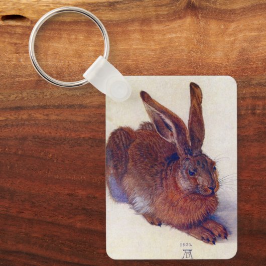 Young Hare by Albrecht Durer, Renaissance Fine Art Sleutelhanger (Voorkant)