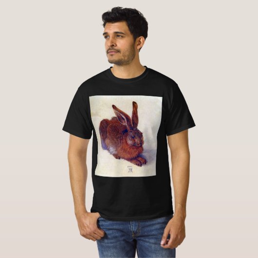Young Hare by Albrecht Durer, Renaissance Fine Art T-shirt (Voorkant volledig)