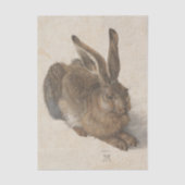 Young Hare by Albrecht Durer, Renaissance Fine Art Tissuepapier (Voorkant)