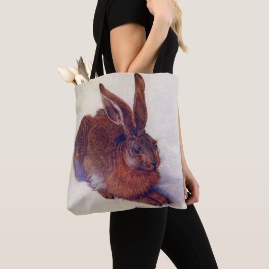 Young Hare by Albrecht Durer, Renaissance Fine Art Tote Bag (Dichtbij)