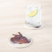 Young Hare by Albrecht Durer, Renaissance Fine Art Zandsteen Onderzetter (Zijkant)