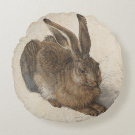 Young Hare by Albrecht Durer Rond Kussen