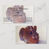 Young Hare by Albrecht Dürer Visitekaartje (Voorkant / Achterkant)