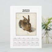 Young Hare Calendar voor 2023 Albrecht Dürer (Staand voorkant)