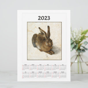 Young Hare Calendar voor 2023 Albrecht Dürer