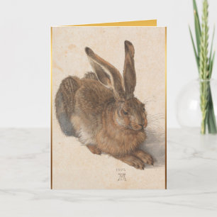 Young Hare Dürer Wenskaart Kerstmis Kaart