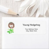 Young Hedégel & Strawberry Flowers Return Address Etiket (Insitu)