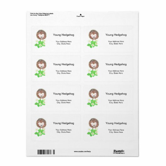 Young Hedégel & Wild Strawberry Flowers Etiket (Full Sheet)