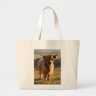 Young Highland Cow Grote Tote Bag