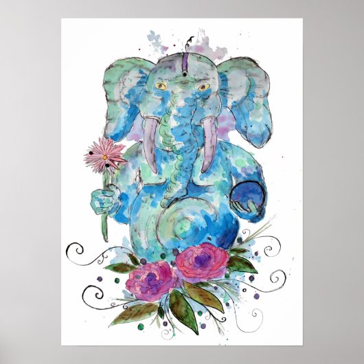 Young Hippie God Poster (Voorkant)