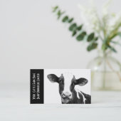 Young Holstein Veal of Dairy Calf Visitekaartje (Staand voorkant)