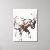 Young Ibex Gran Paradiso 2005 Canvas Afdruk (Voorkant)