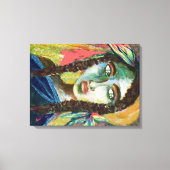 Young Indian Woman Canvas Afdruk (Voorkant)