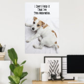 Young Jack Russell Terrier Poster (Thuiskantoor)