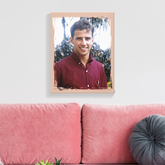 Young Joe Biden Canvas Afdruk (Insitu (Woonkamer))
