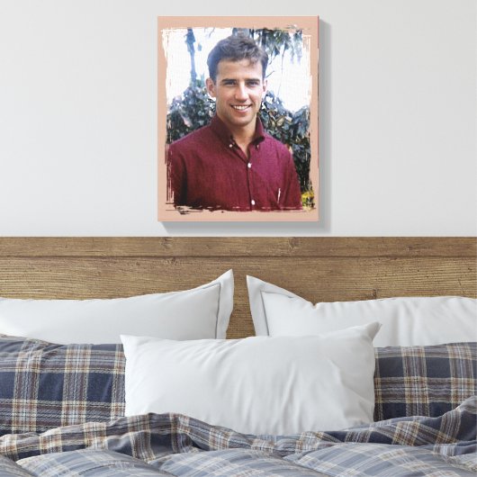 Young Joe Biden Canvas Afdruk (Insitu (Slaapkamer))