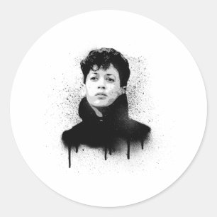 Young Kamala Harris Graffiti Art Ronde Sticker