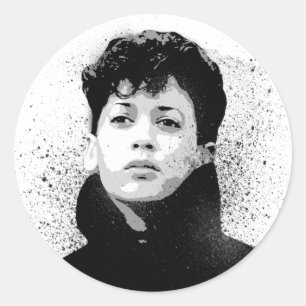 Young Kamala Harris Graffiti Art Ronde Sticker