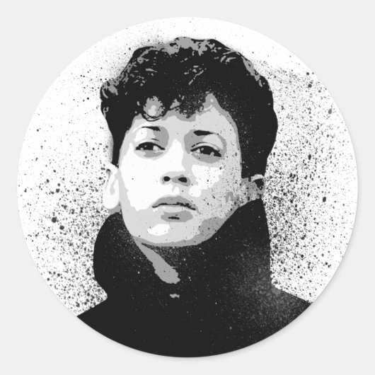 Young Kamala Harris Graffiti Art Ronde Sticker (Voorkant)