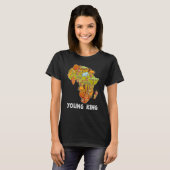 Young King African Little King Black History Maand T-shirt (Voorkant volledig)