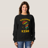 Young King Colorful African American Black History Trui (Voorkant volledig)