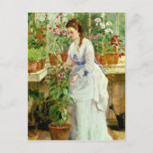 Young Lady in a Conservatory Briefkaart (Voorkant)